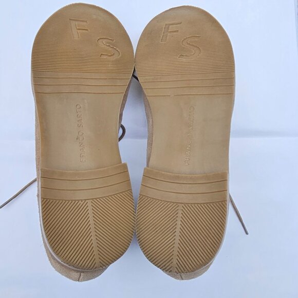 Franco Sarto Beige Suede Lace Up Bootie, Size 8.5M - Picture 7 of 7